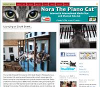 Nora the Piano Cat blog screen shot