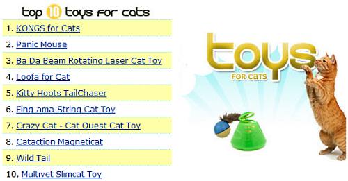 Top 10 cat toys from Entirely Pets